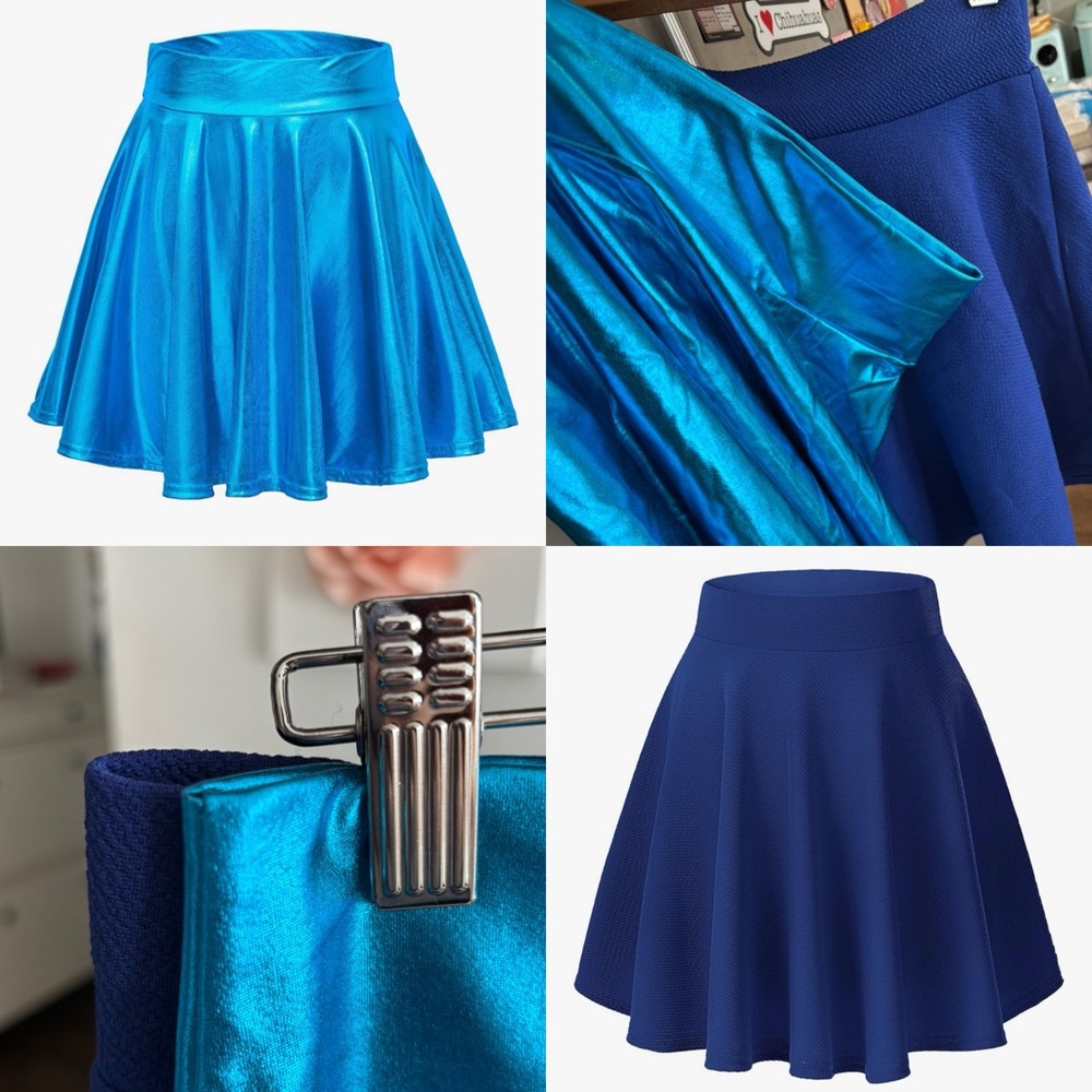 Two Blue Party Skirts
